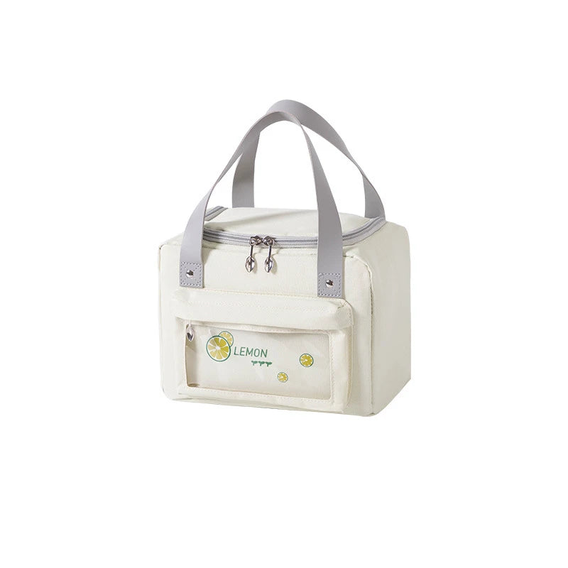 Lancheira térmica à prova d'água com isolamento térmico para mulheres e crianças, bolsa térmica Bento para piquenique ao ar livre, recipiente para armazenamento de alimentos