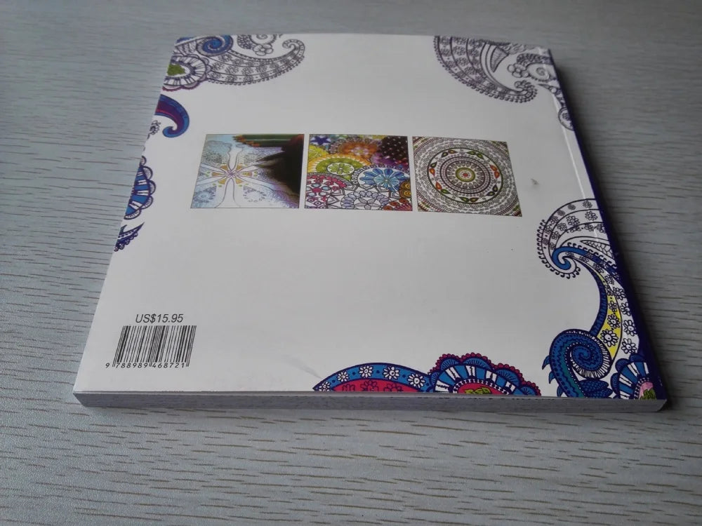 Livro de colorir Zen Mandalas com 128 páginas para adultos e crianças, para aliviar o estresse e matar o tempo, livro do jardim secreto com 12 lápis de cor