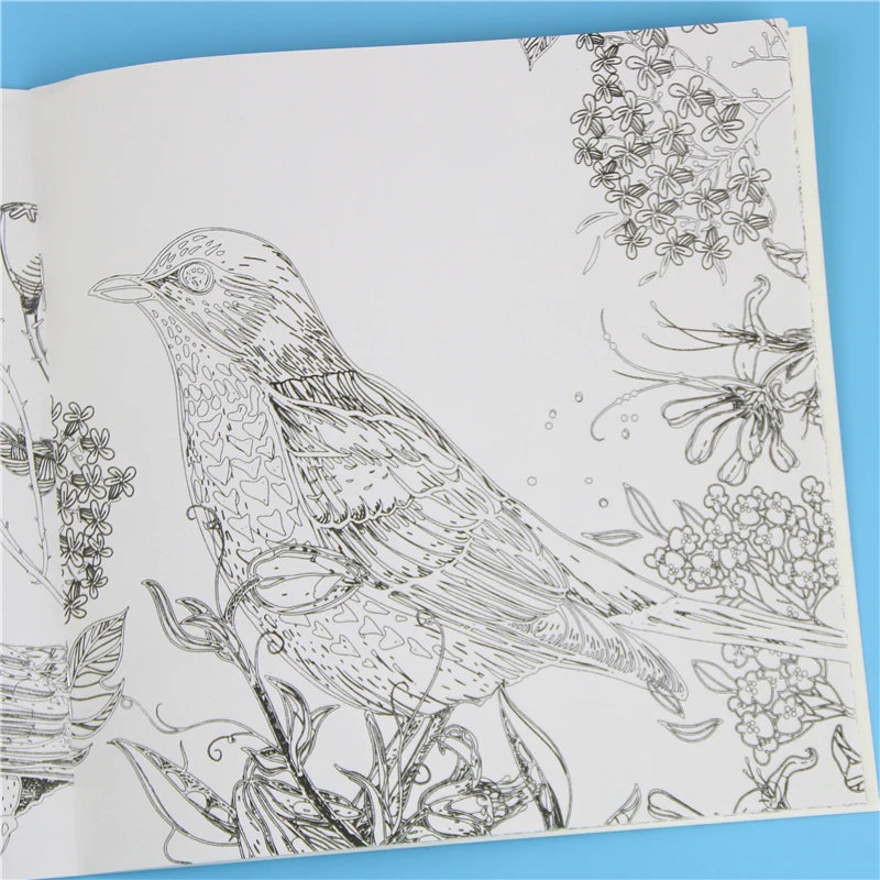 1 peça, 24 páginas, mandalas, livro de colorir de flores para crianças e adultos, alivia o estresse, mata o tempo, grafite, pintura, desenho, livro de arte