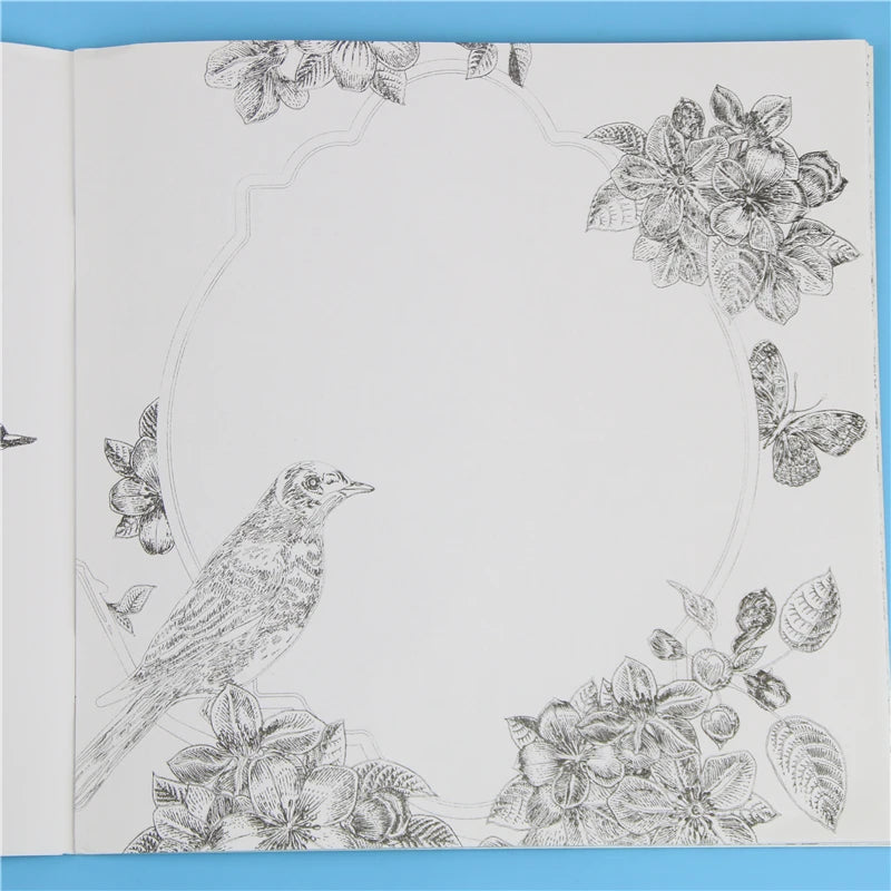 1 peça, 24 páginas, mandalas, livro de colorir de flores para crianças e adultos, alivia o estresse, mata o tempo, grafite, pintura, desenho, livro de arte