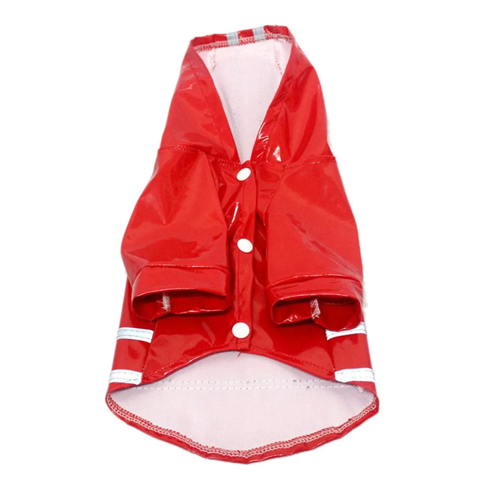 Capa de chuva para cachorro, roupas refletivas para filhotes de estimação, jaqueta de chuva para cachorro pequeno, à prova d'água, yorkshire, poodle, bichon, pomeranian, schnauzer, corgi