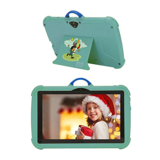 Tablet infantil 2025, tela IPS HD de 7 polegadas, processador quad core, 4 GB de RAM, 64 GB de ROM, tablet para crianças com capa protetora
