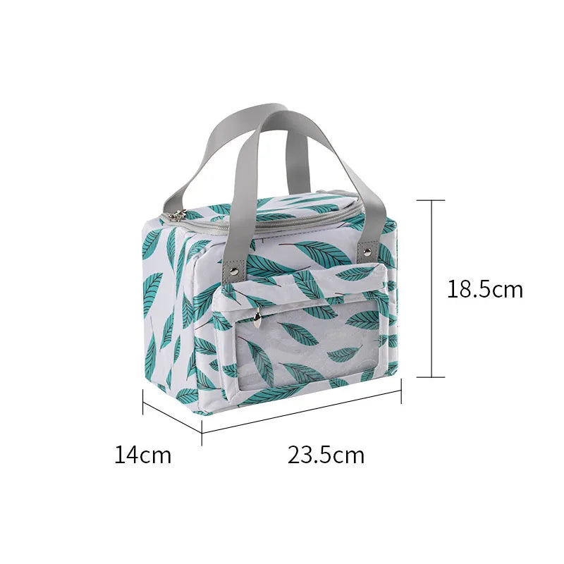 Lancheira térmica à prova d'água com isolamento térmico para mulheres e crianças, bolsa térmica Bento para piquenique ao ar livre, recipiente para armazenamento de alimentos