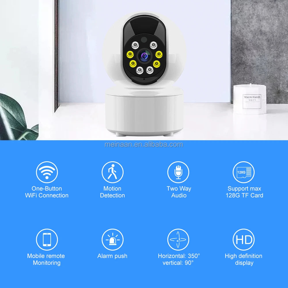 Monitor interno de 3MP por atacado Smart Video V380 Pro Câmera CCTV PTZ sem fio 360 IP Rede WiFi doméstica Câmera de segurança CCTV
