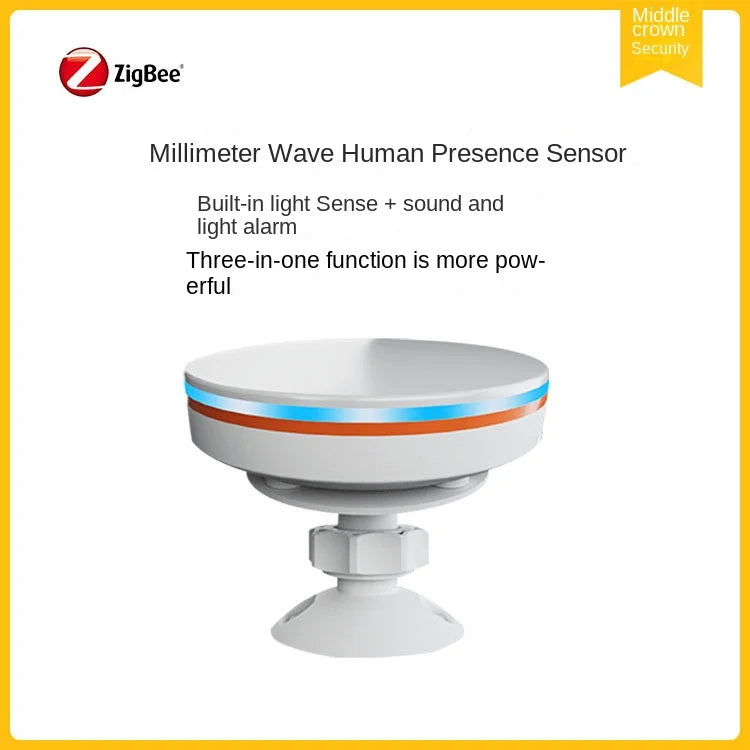 Assistente residencial com suporte para WiFi Zigbee, detector de presença corporal humana por ondas milimétricas, display OLED, barra USB para uso em hotéis Android
