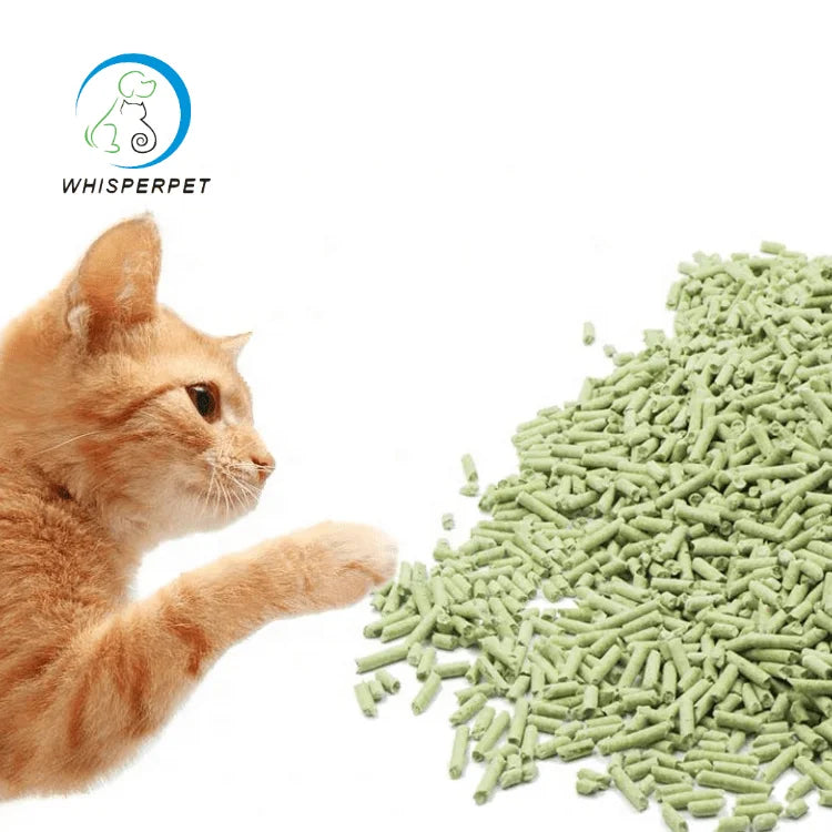 Areia absorvente para gatos, modelo mais recente de 2025 - Areia de tofu para gatos de baixo carbono, ecológica, biodegradável e antibacteriana