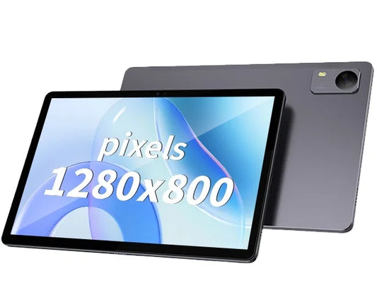 Tablet de 10,1 polegadas com resolução IPS de alta definição 1280*800, Android 12, em estoque, Unisoc T606 Octa-core 4+128GB, bateria de 6000mAh 5.0
