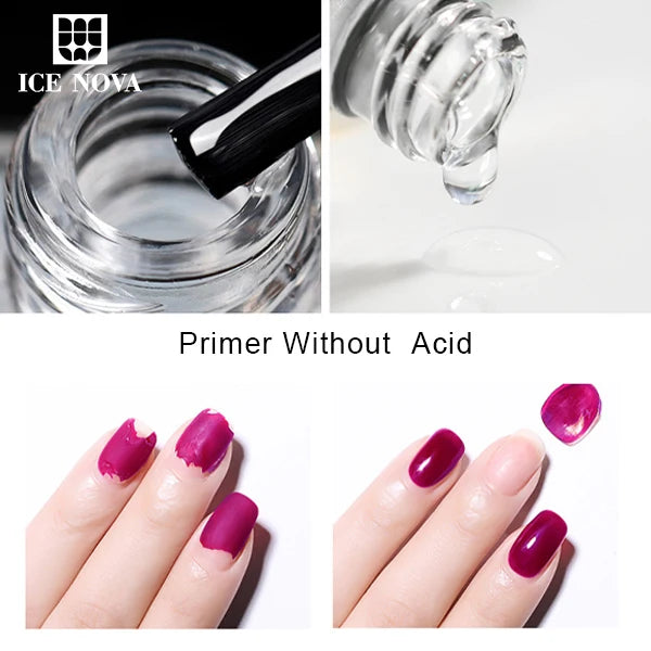Atacado de alta qualidade transparente 1 kg natural ecológico marca própria primer sem ácido esmalte uv suprimentos para unhas