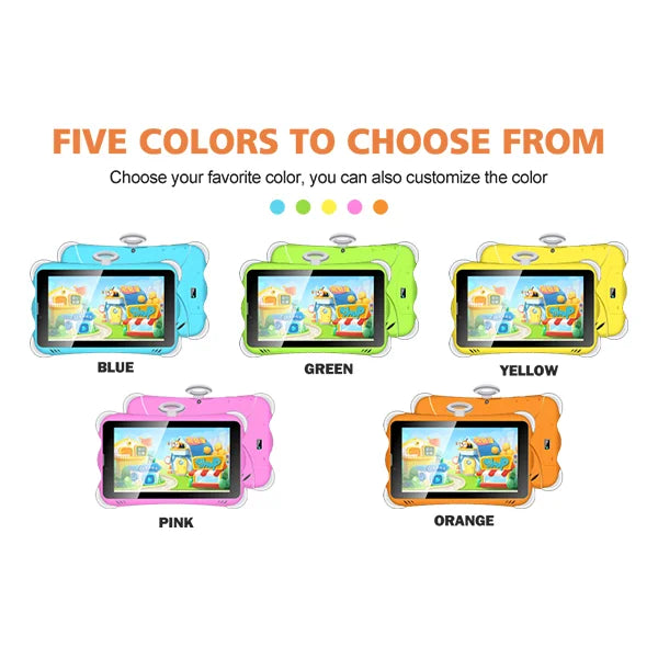 Tablet infantil Wintouch K712 com sistema Android 10, novo modelo, 7 polegadas, 2 GB, 16 GB de ROM, tablet para jogos Android com slot para cartão SIM