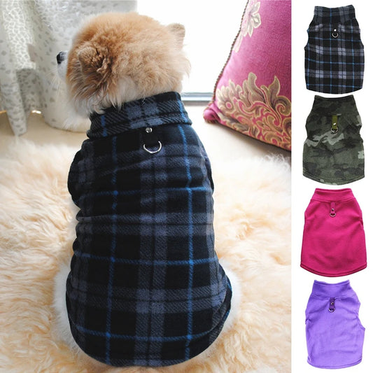 Colete de lã europeu americano quente para outono e inverno para animais de estimação, fantasia para cães e gatos, casaco fashion para filhotes, roupas respiráveis