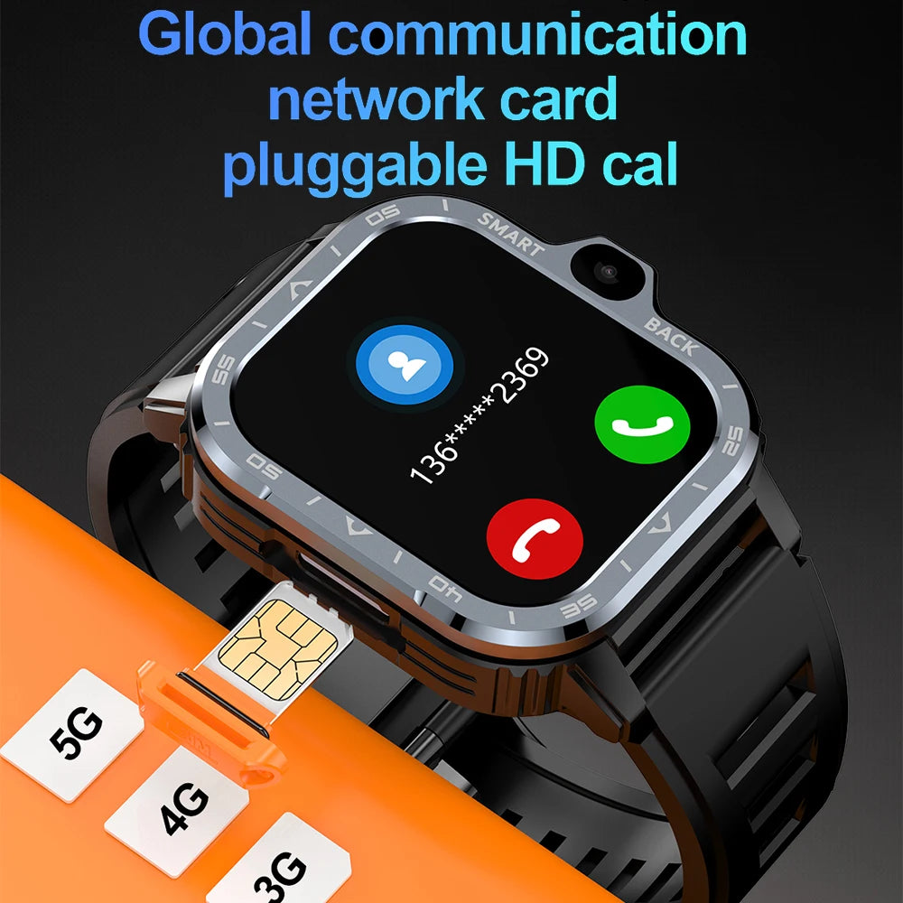 Relógio inteligente Android Valdus PGD masculino GPS 16G/64G ROM Armazenamento HD Câmera dupla NFC 2G 4G Cartão SIM Wi-Fi Sem fio Acesso rápido à Internet