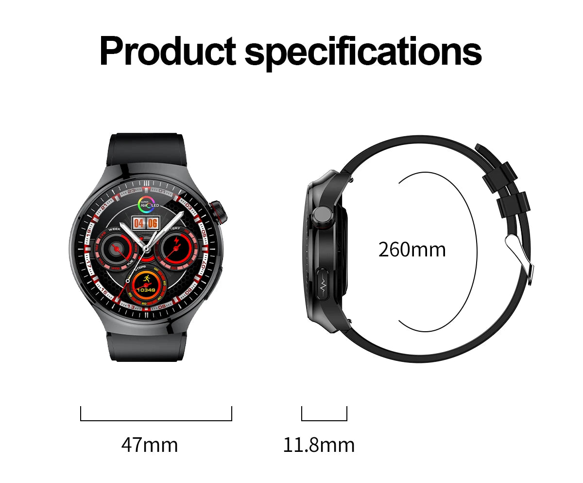2025 para HUAWEI Precise ECG + PPG Ácido Úrico HD Smart Watch Masculino Lipídios no Sangue Frequência Cardíaca Pressão Arterial Esporte Chamada Saúde Smartwatch
