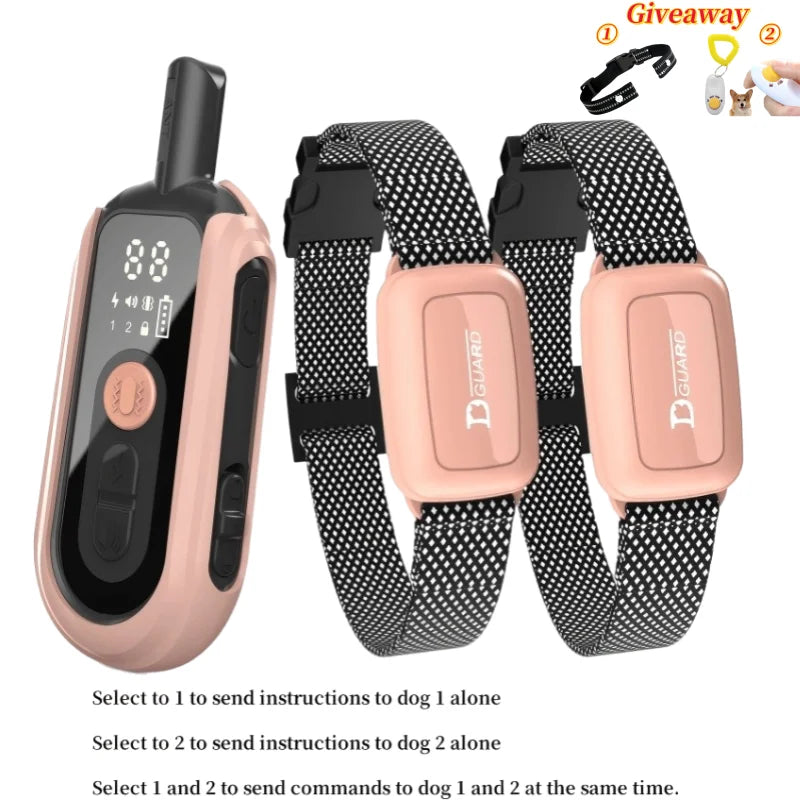 YHLC Smart Automatic Anti Barking Dog Collar HD Digital Display Waterproof Collar For Dog Rechargeable Bark Stopper Stop Barking