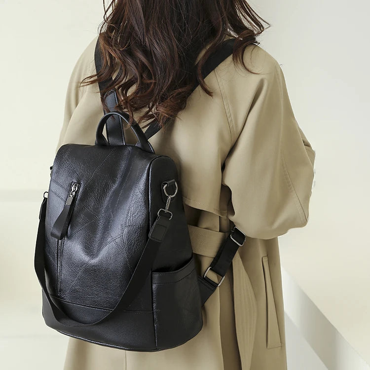 Mochila feminina da moda, bolsa de ombro, bolsa de viagem multifuncional, bolsa de mão, bolsa de mão, adequada para diferentes cenários