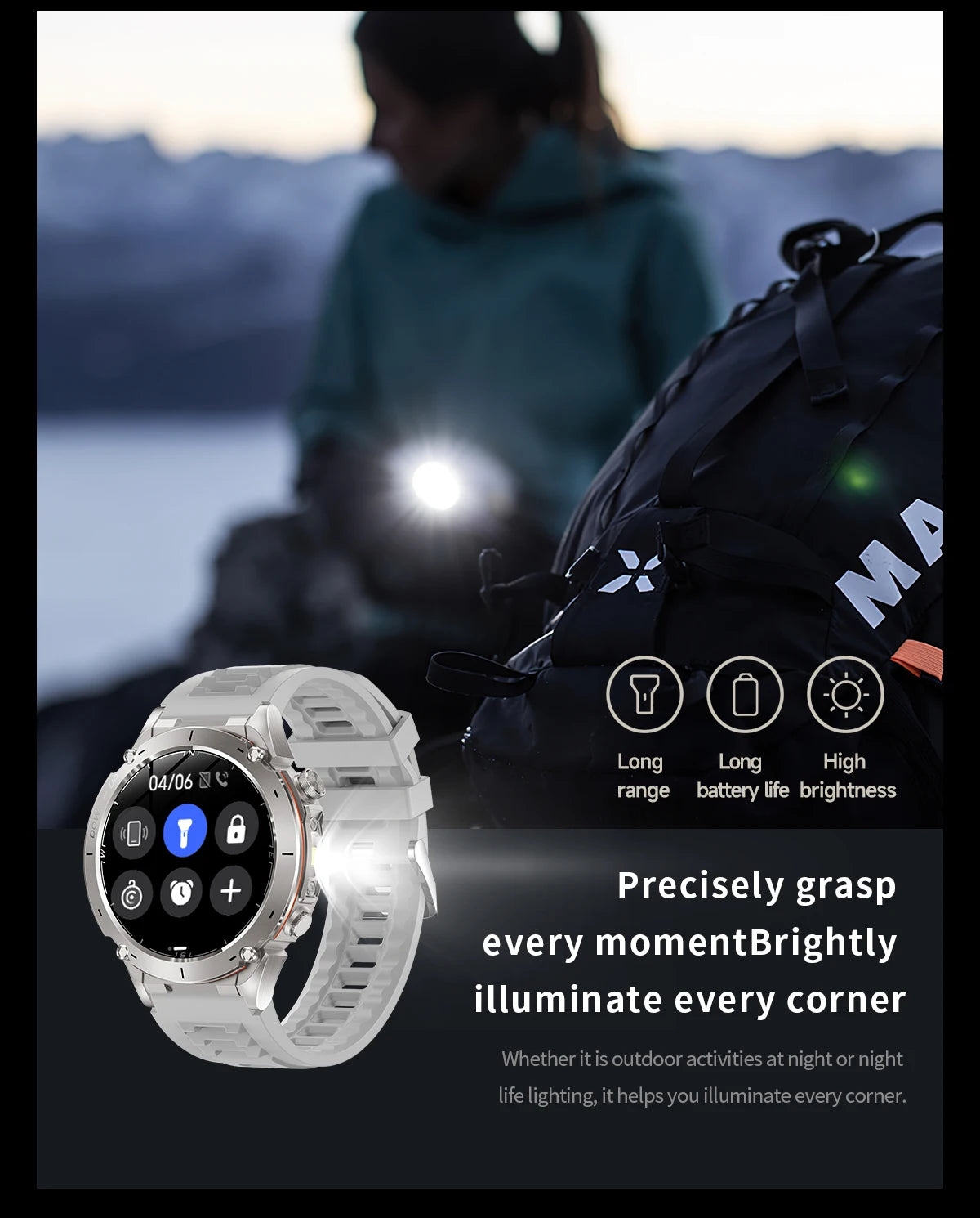 Novo relógio inteligente Xiaomi IOS Ultra GPS 2025, à prova d'água, 10ATM, com bússola GNSS de banda dupla integrada, esportivo militar, masculino, pulseira de natação