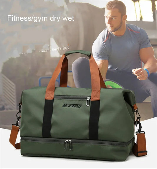 Bolsa de ginástica para viagem, bagagem para curta distância, bolsas de fitness portáteis, bolsa de ombro transversal, bolsa de peito, bolsas de mão, bolsa de mão para viagem, bolsa de fim de semana