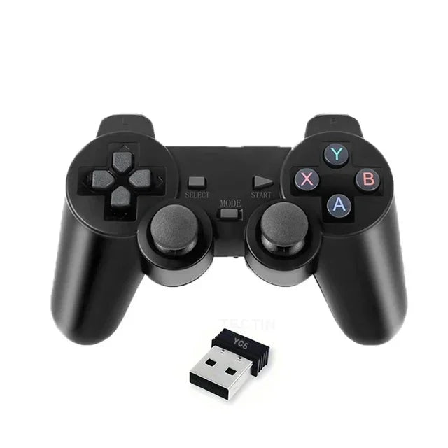 Controle de jogo sem fio de 2,4 GHz - botões de alta precisão, modo duplo para Android TV Box e PC com Windows