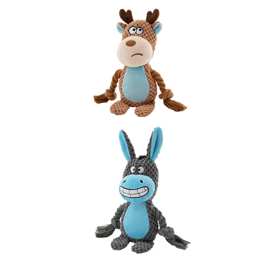 Brinquedo de enriquecimento para cães, brinquedo de corda fofo para cachorro, pelúcia para filhotes, brinquedo de mastigar para animais de estimação, brinquedo de desenho animado, jogos interativos para cães, coisas para cães