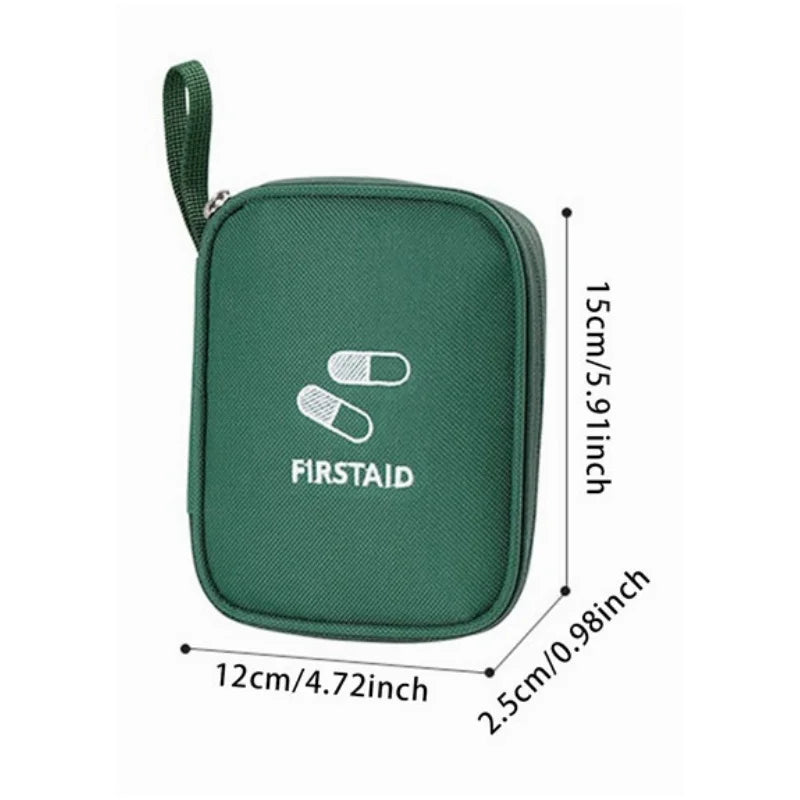 Kit de primeiros socorros para a família, 1 peça, portátil, para viagem, para uso externo, bolsa de armazenamento de medicamentos em camadas, grande capacidade, para uso doméstico