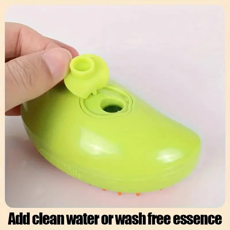 Escova elétrica para cães e gatos, escova vaporizadora 3 em 1 para massagem e tosa de animais de estimação, removendo pelos emaranhados e soltos