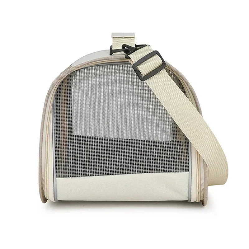 Bolsa de transporte para animais de estimação, dobrável, respirável e portátil premium, leve para cães e gatos pequenos, bolsa de ombro para transporte de gatos e gatinhos ao ar livre