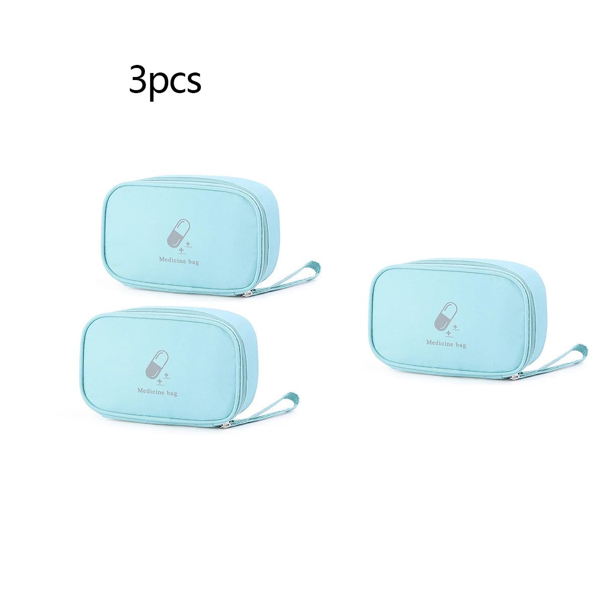 1 peça/3 peças/5 peças bolsa de remédios portátil kit de primeiros socorros kit de emergência médica organizador para viagem ao ar livre remédios domésticos pílulas