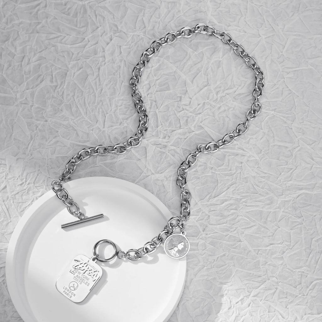 Choker On Neck Hip Hop Charms Punk Chain Necklace For Men Large Women Jewelry Gifts Wholesale