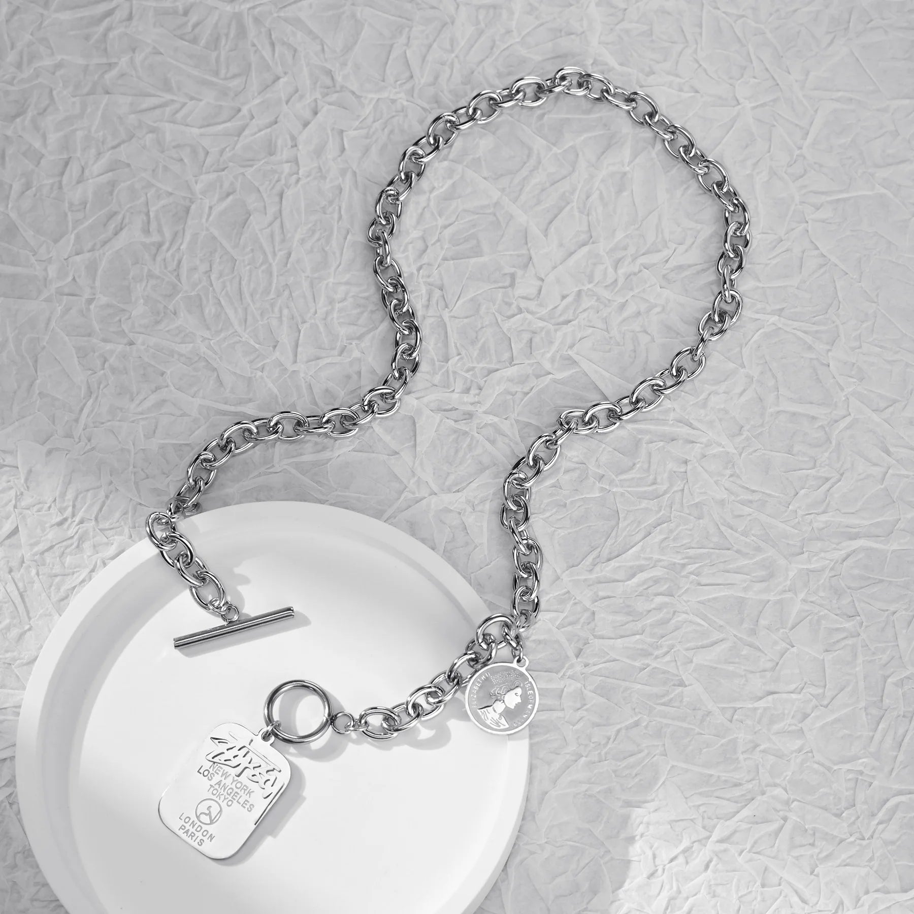 Choker On Neck Hip Hop Charms Punk Chain Necklace For Men Large Women Jewelry Gifts Wholesale