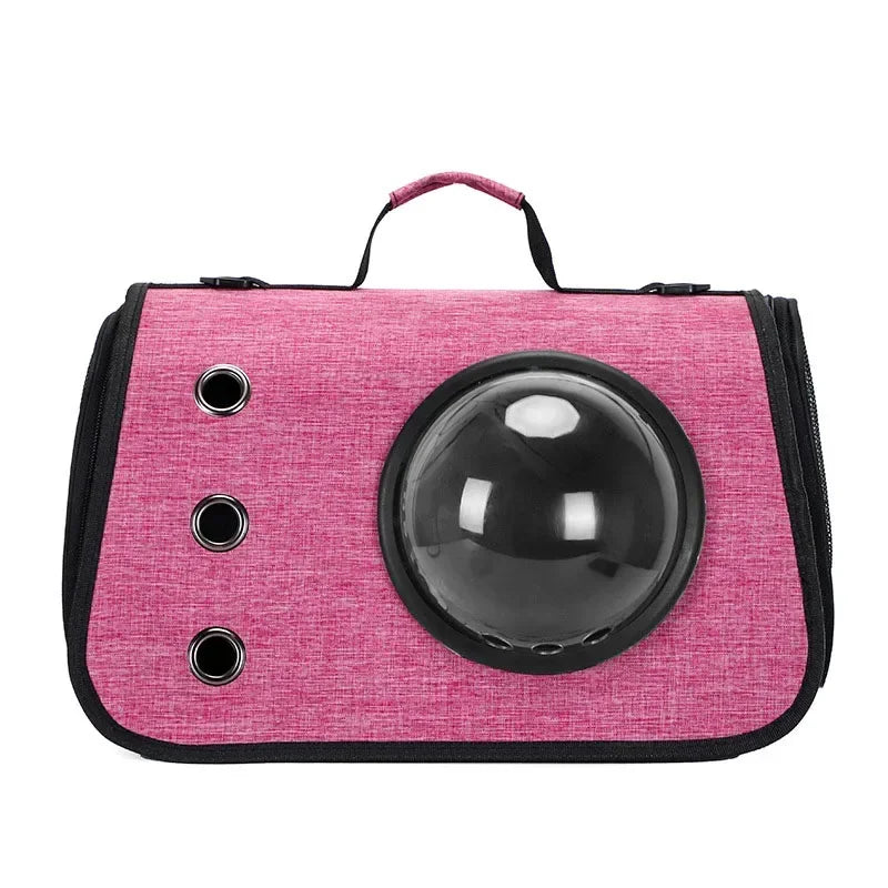 Bolsa portátil para gatos, bolsa de ombro dobrável, bolsa transversal para animais de estimação, bolsa de malha respirável para passeios, suprimentos para cães e gatinhos