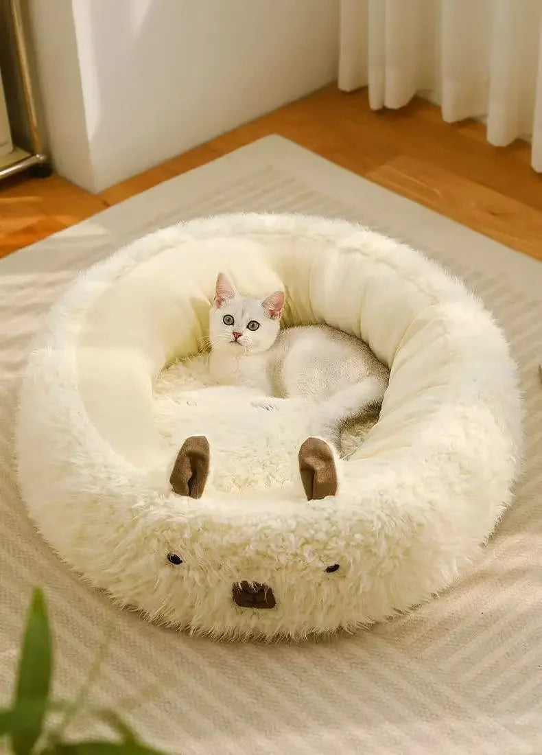 New Alpaca Cat Nest Winter Warmth Dog Nest Thickened Four Seasons Universal Pet Supplies