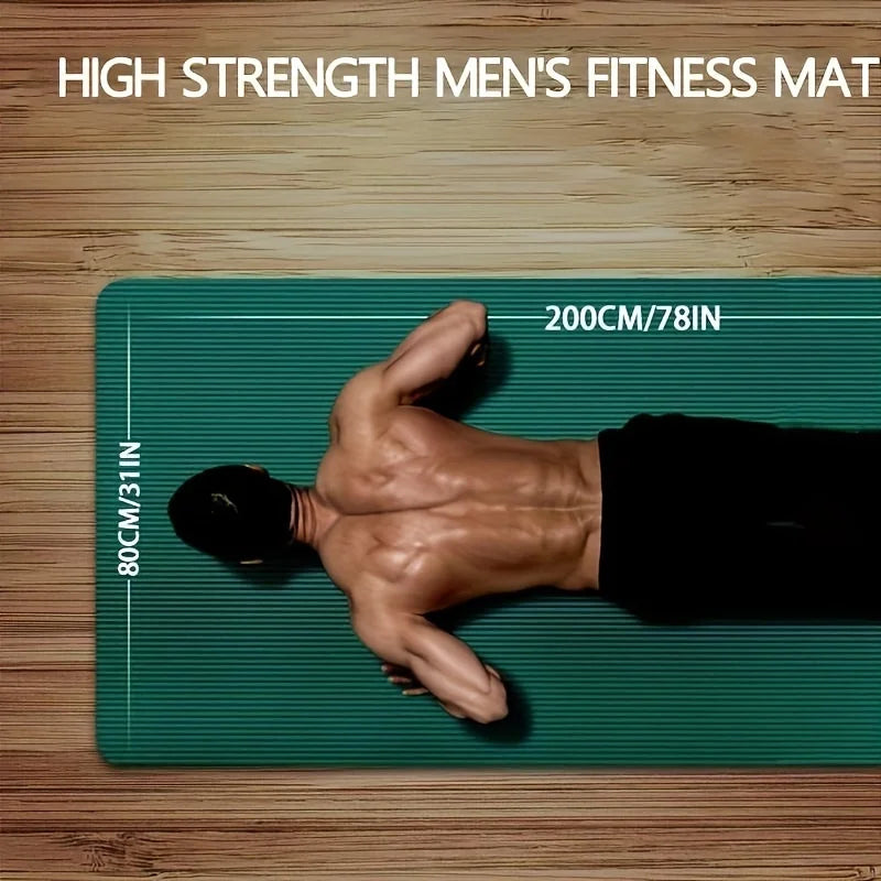 Tapete de ioga NBR de 15/20 mm de espessura, à prova de umidade, antiderrapante, durável, para acampamento, piquenique, 200x80 cm, para exercícios, academia e treino fitness