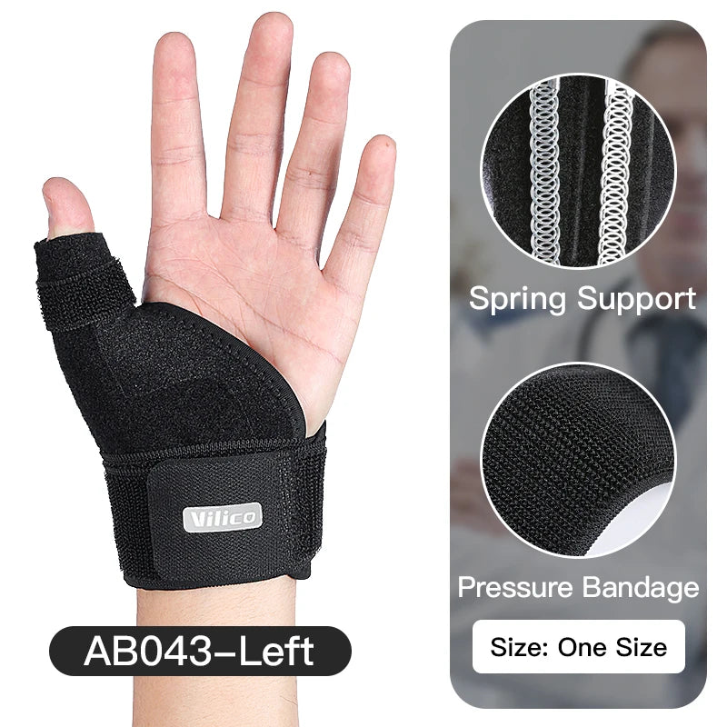 Faixa elástica de proteção da bainha do tendão com elasticidade ajustável para auxiliar na recuperação do polegar após lesão. Protetor de pulso.