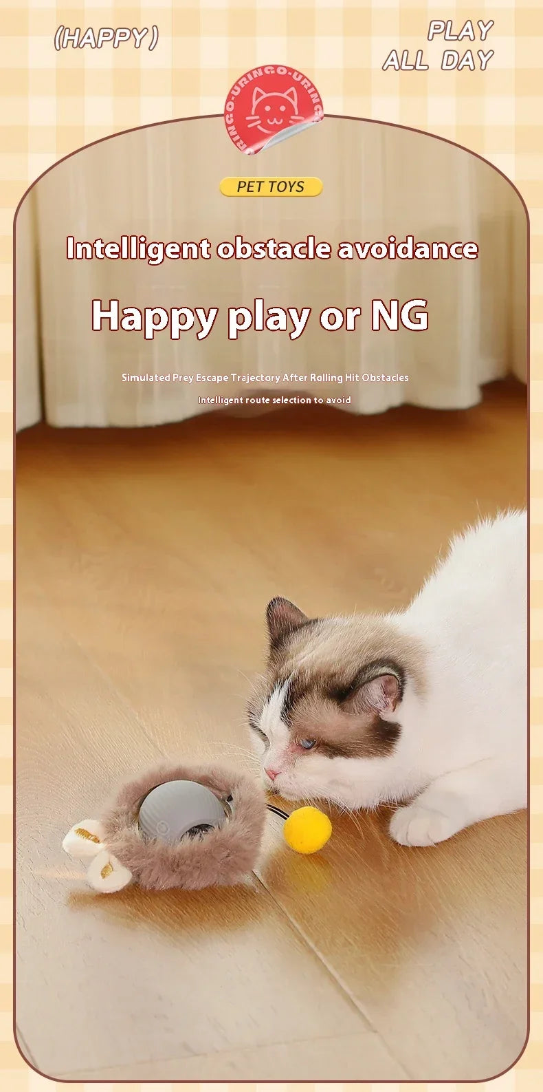 Brinquedos inteligentes interativos para gatos, bola elétrica com rolamento automático para gatos, gatinhos, animais de estimação, treinamento automático, brinquedo recarregável por USB