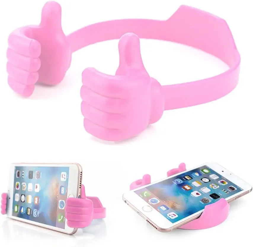 Suporte para celular com polegar para cima -