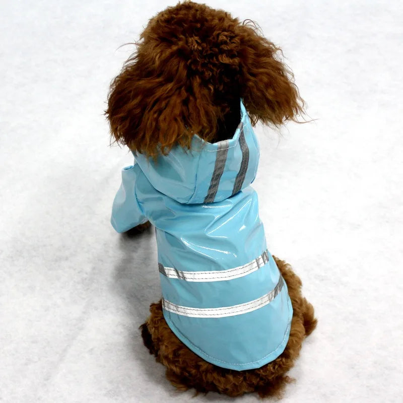 Capa de chuva para cachorro, capa impermeável e refletiva para animais de estimação, capa de chuva para filhotes, gatos, chihuahua, bulldog, animais de estimação, capa, poncho, fantasia