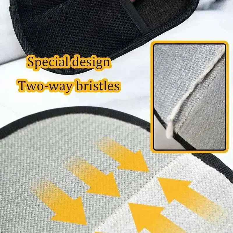 Conjunto de ferramentas para remoção de pelos de animais de estimação, luvas reutilizáveis ​​para remoção de pelos estáticos, luvas de dupla face para remoção de pelos de cães e gatos para carpetes e sofás