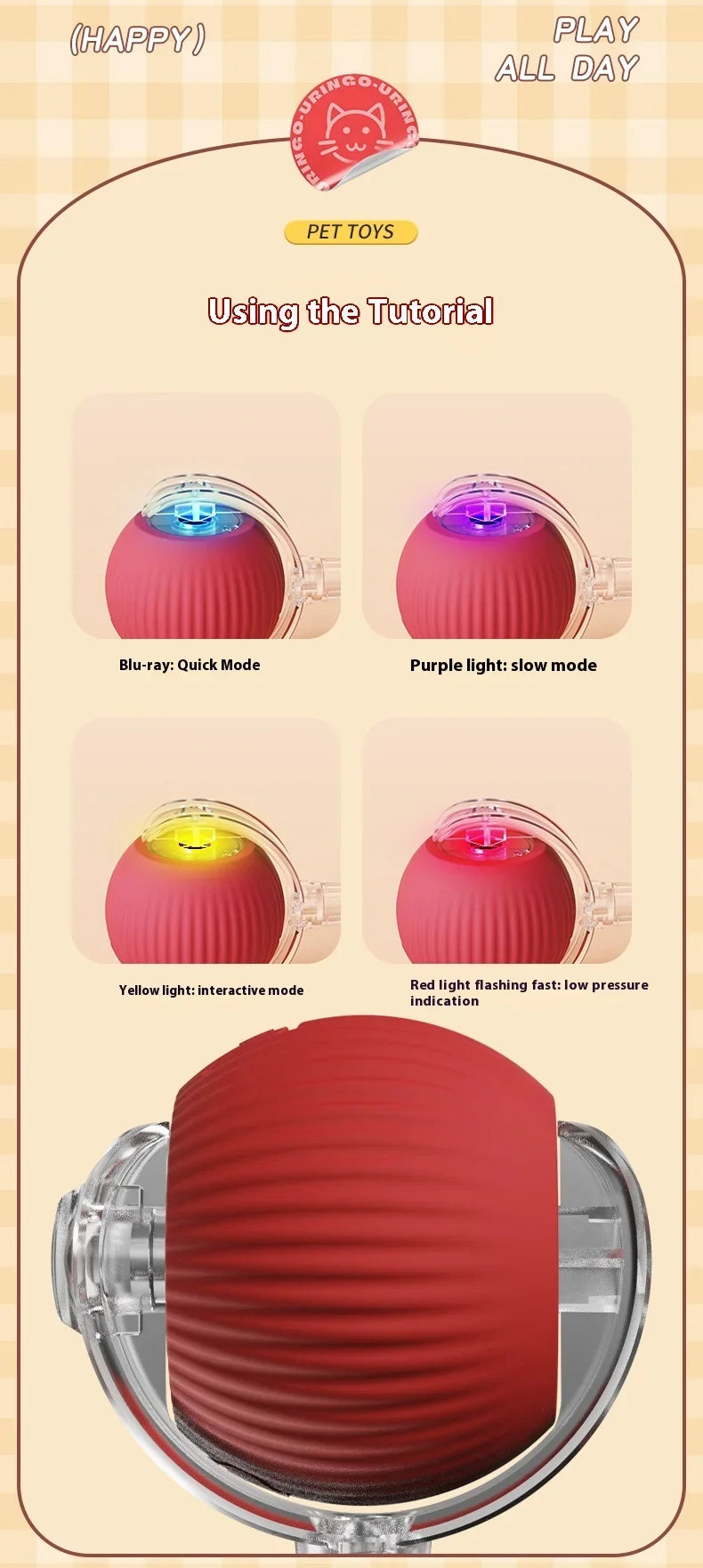 Brinquedos inteligentes interativos para gatos, bola elétrica com rolamento automático para gatos, gatinhos, animais de estimação, treinamento automático, brinquedo recarregável por USB