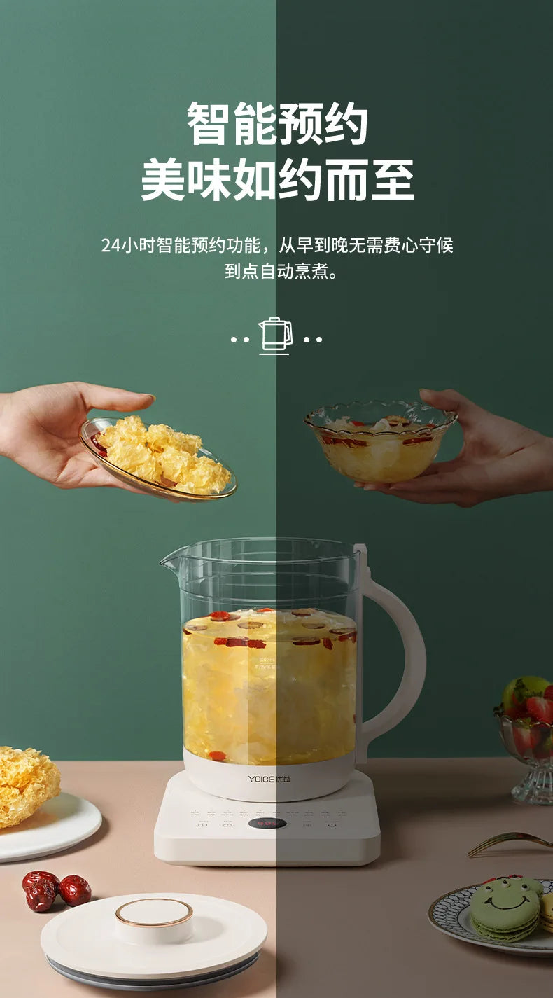1L Multifuncional Máquina de Chá de Ervas Chaleira Elétrica Home Stewing Cooking Flower Medicine Pot Fervente Atacado