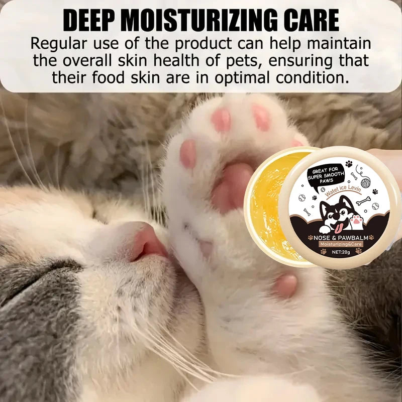 Bálsamo para nariz e patas de cachorro 20g, creme protetor para patas de cachorro, gatos, cães, hidratante para patas de animais de estimação, reparo de rachaduras nos pés, acessórios para animais de estimação