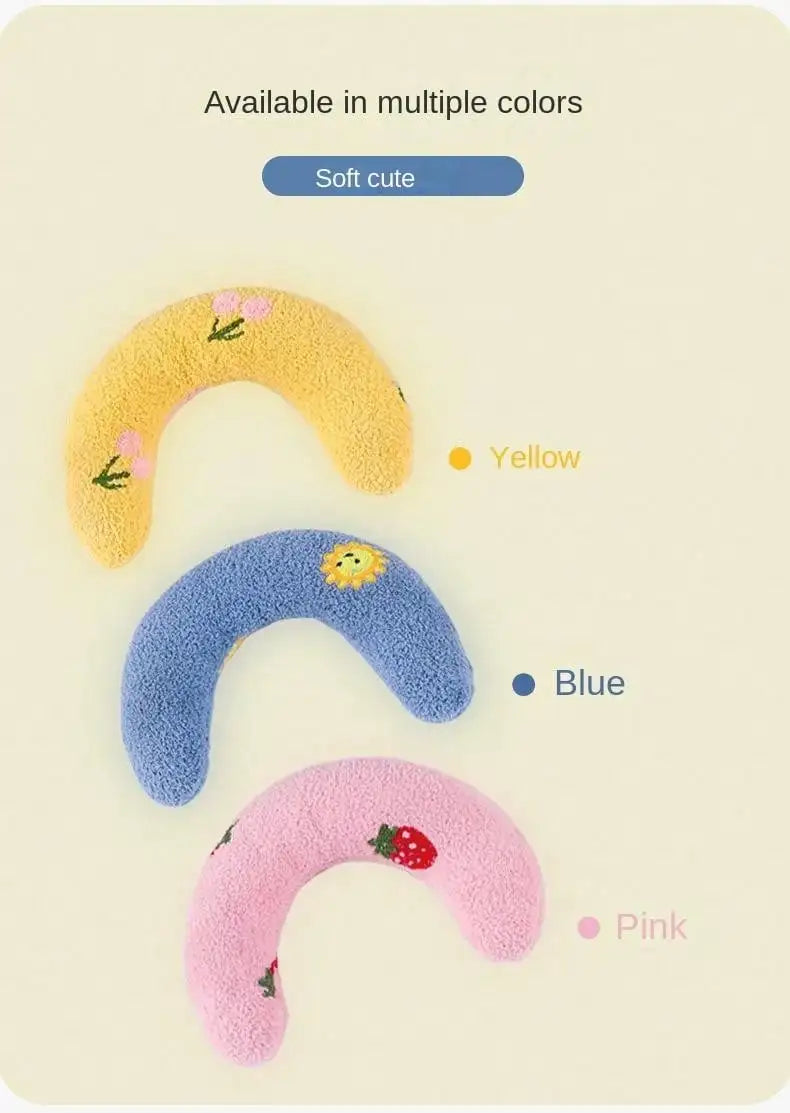 Almofada para cães e gatos, suprimentos para animais de estimação, protege a coluna cervical, travesseiro em formato de U para sono profundo, travesseiro para gatinhos e filhotes