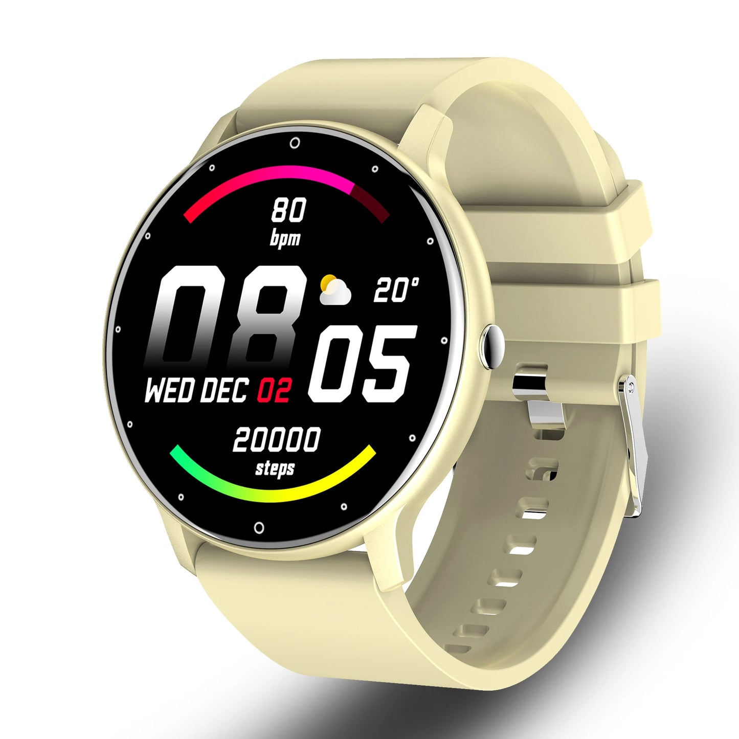 Novo relógio inteligente 2023, esportivo, fitness, à prova d'água, com Bluetooth, monitor de frequência cardíaca e sono para Android e iOS