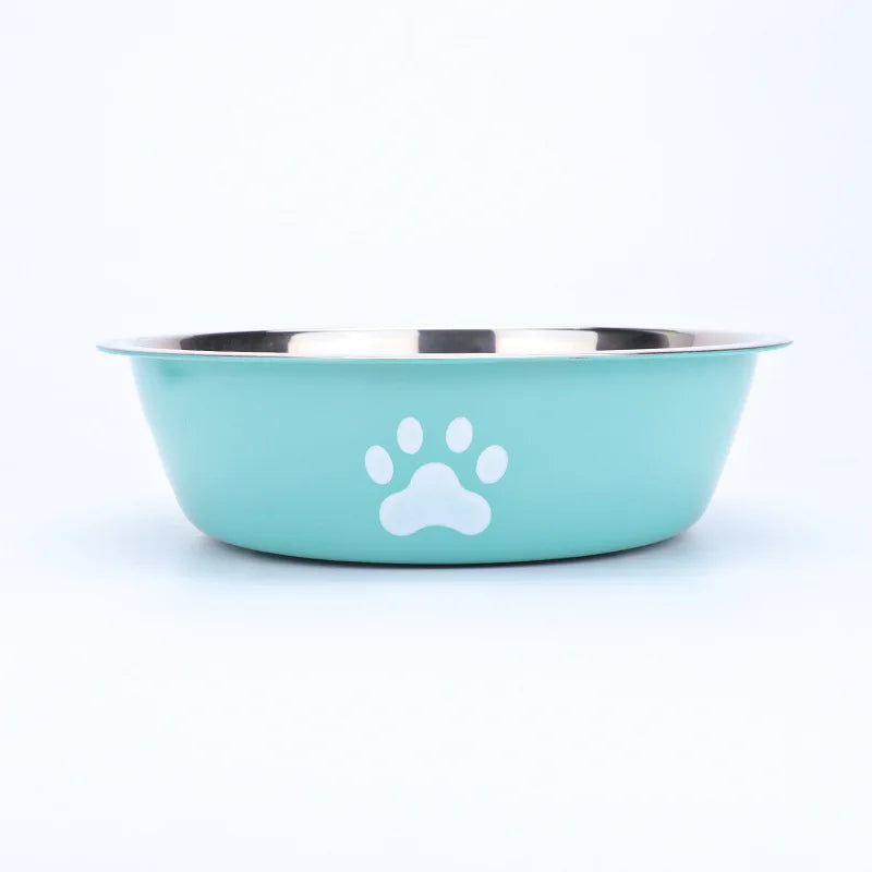 Tigela para cachorro nova tigela para animais de estimação grande capacidade tigela de comida para cachorro aço inoxidável anti-capotamento tigela para cachorro doméstico suprimentos para animais de estimação