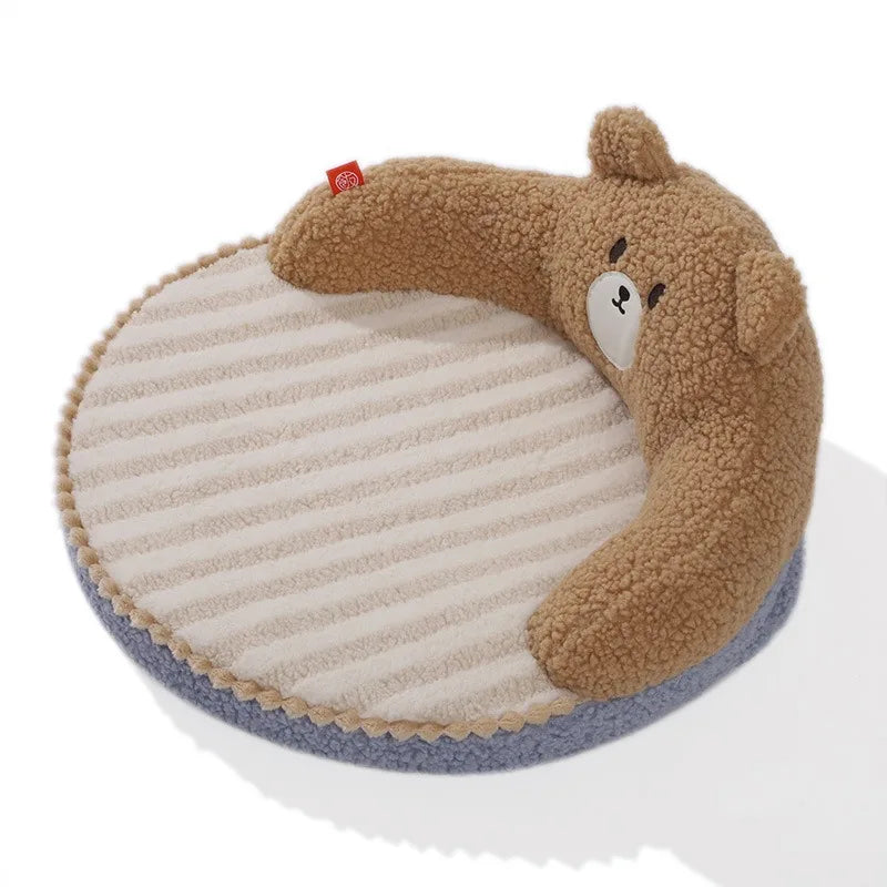 Soft Cat Bed, Winter Cartoon Pet Bed, Cat Sleeping Bed, Pet Rest Products, Small Dog Mat, Warm Pet Mat Лежанка Для Кошек