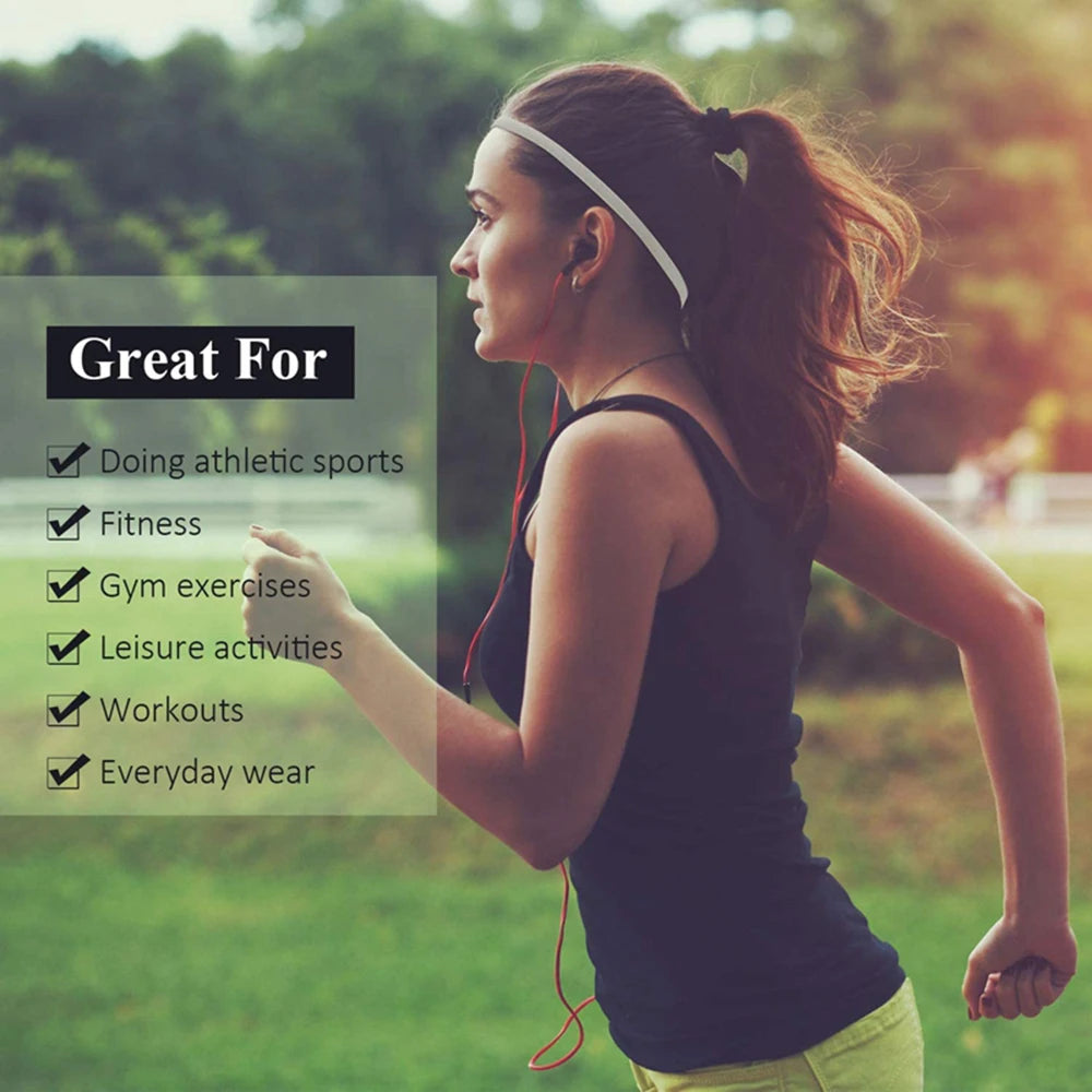 3 peças de faixas de cabelo esportivas antiderrapantes para corrida, elásticas e respiráveis ​​para ioga, faixas de cabelo para mulheres e homens, guia de suor para fitness