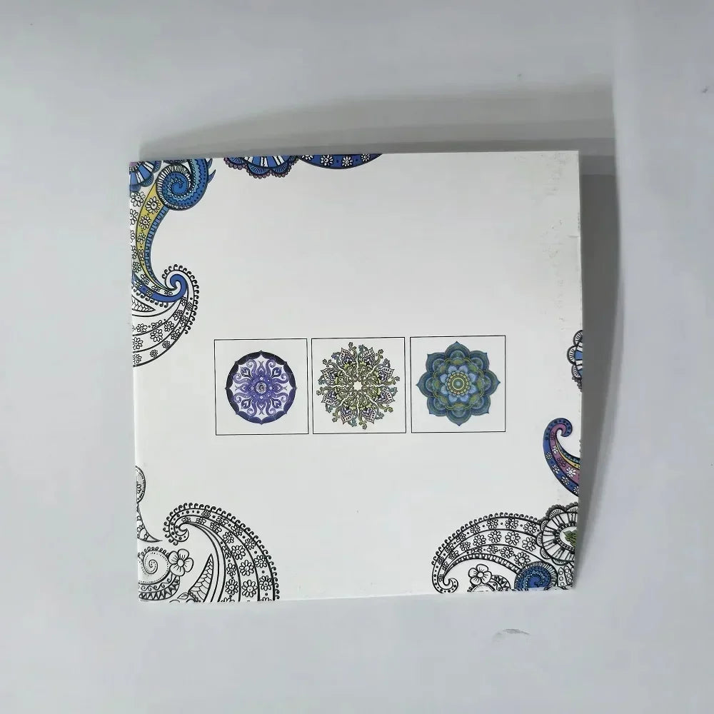 1 peça 24 páginas mandalas flor livro de colorir para crianças adulto grafite desenho livro de colorir conjunto arte material escolar