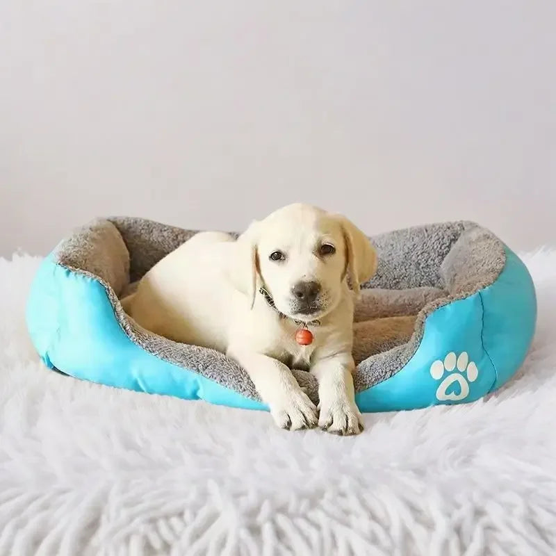 Tapete clássico para animais de estimação, moda canil para cães, cama, casa, respirável, algodão, macio, ninho de gato, cama quente para cães pequenos e médios