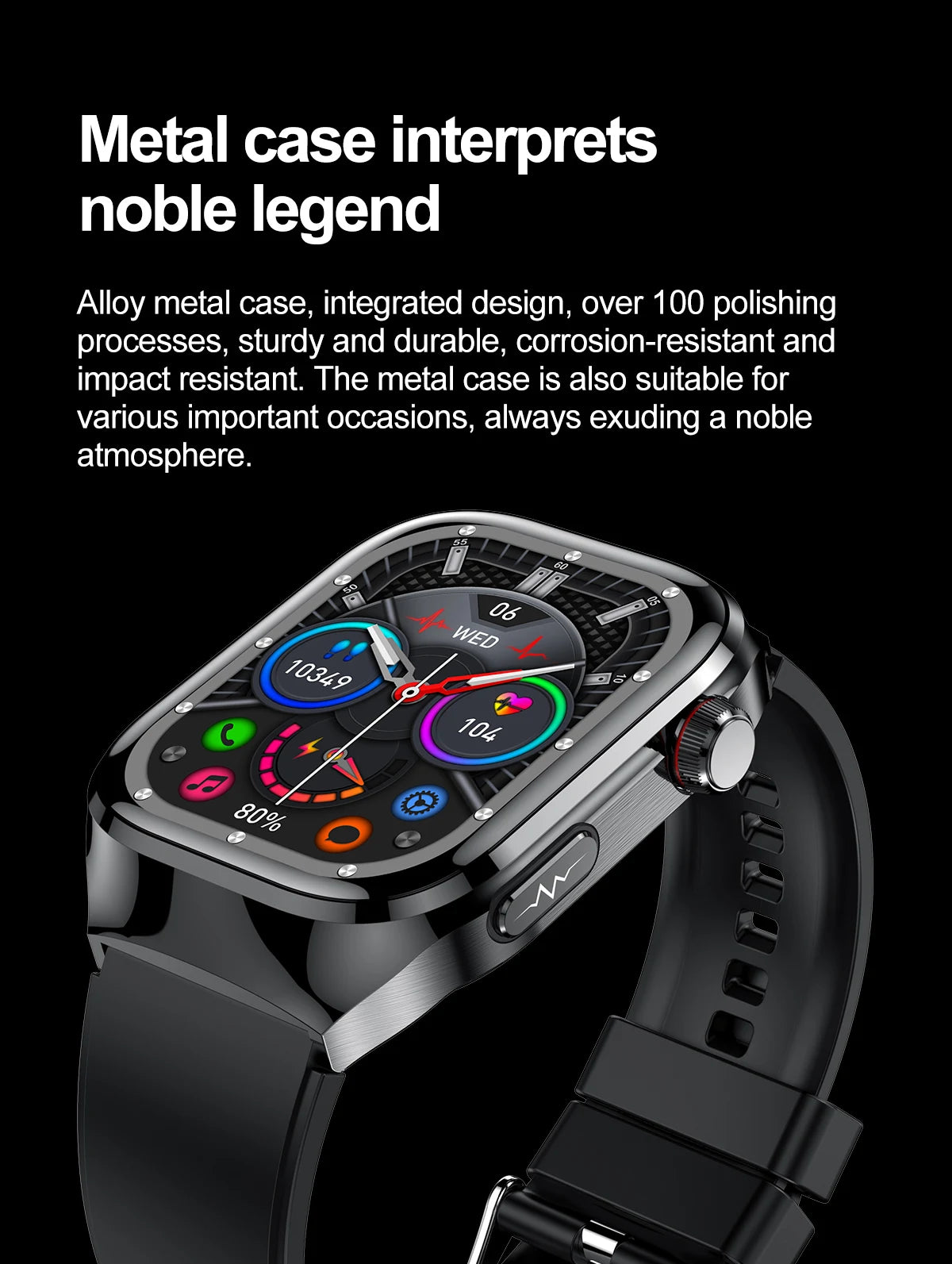Novo 2025 para Huawei Três altas pressão arterial Smartwatch ECG Ácido Úrico Frequência Cardíaca Relógio Análise Corporal Monitoramento de Saúde Relógios