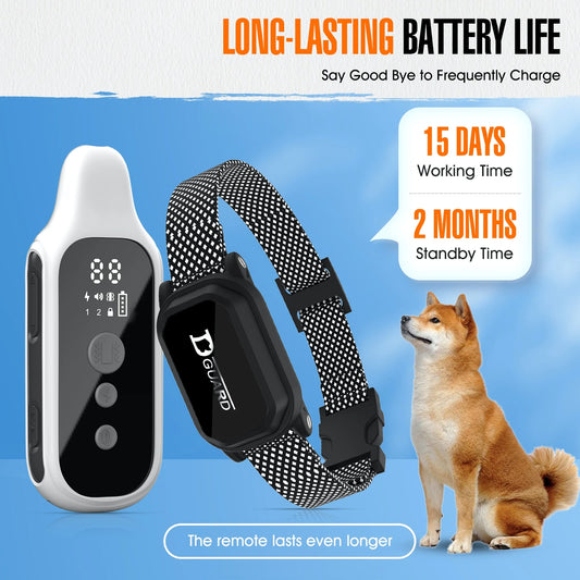 Shock Collar for Dogs, Dog Training Collar with Remote Control 3500FT, 3 Training Modes, IP67 Waterproof E Collar for Small