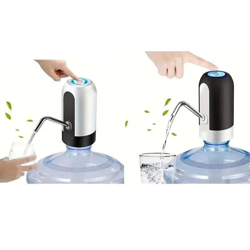 Bomba de água automática para garrafa de água, 1 peça, carregamento USB, bomba de água, interruptor automático de um botão para dispensador de água