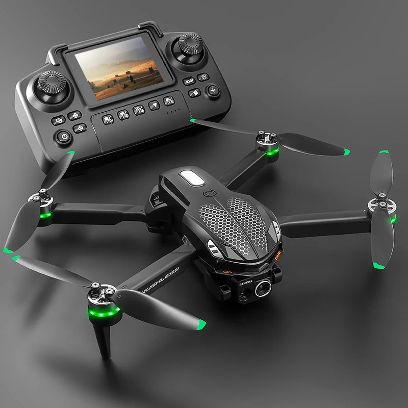 Drone RC S168 2025, motor sem escova, 8K HD, câmeras duplas, posicionamento de fluxo óptico e prevenção inteligente de obstáculos, brinquedo de aeronave
